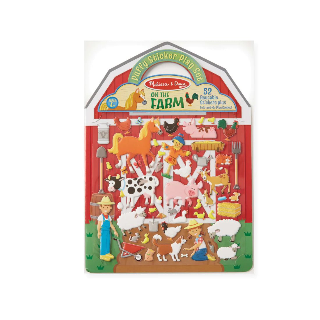 Melissa & Doug Puffy Sticker Play Set - On the Farm - Tadpole