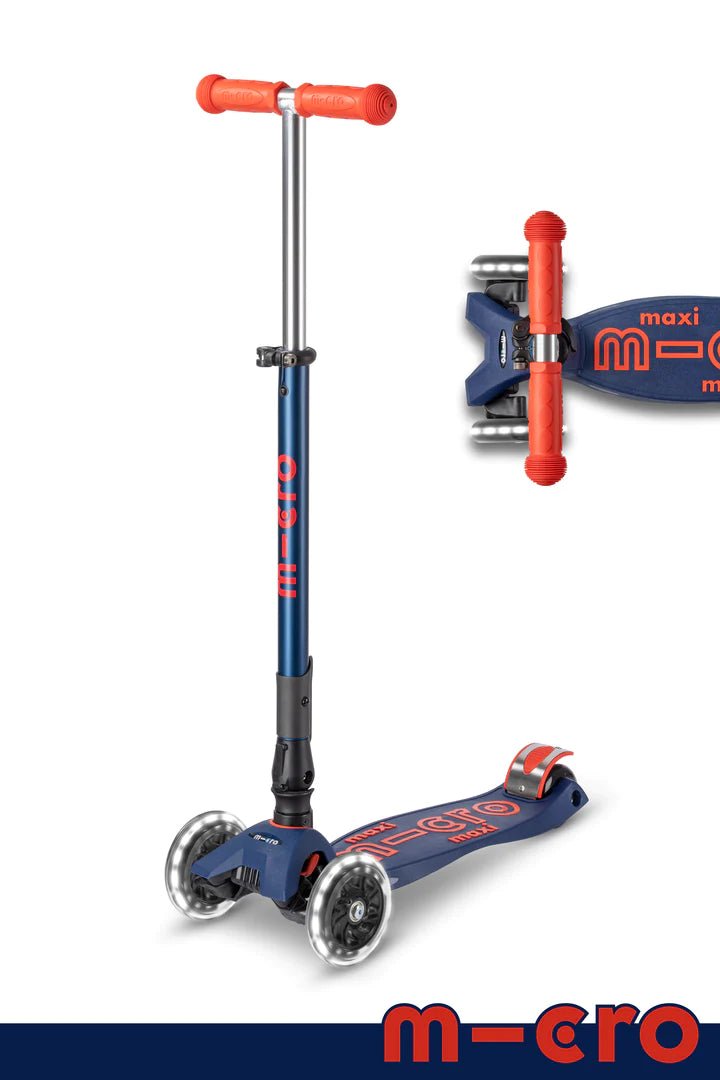 Micro Kickboard Maxi Deluxe LED Foldable Scooter - Tadpole