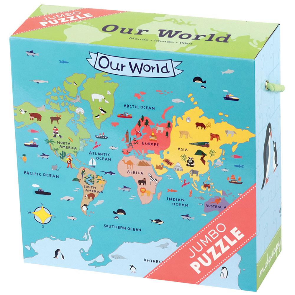 Mudpuppy Jumbo Puzzle Our World - Tadpole