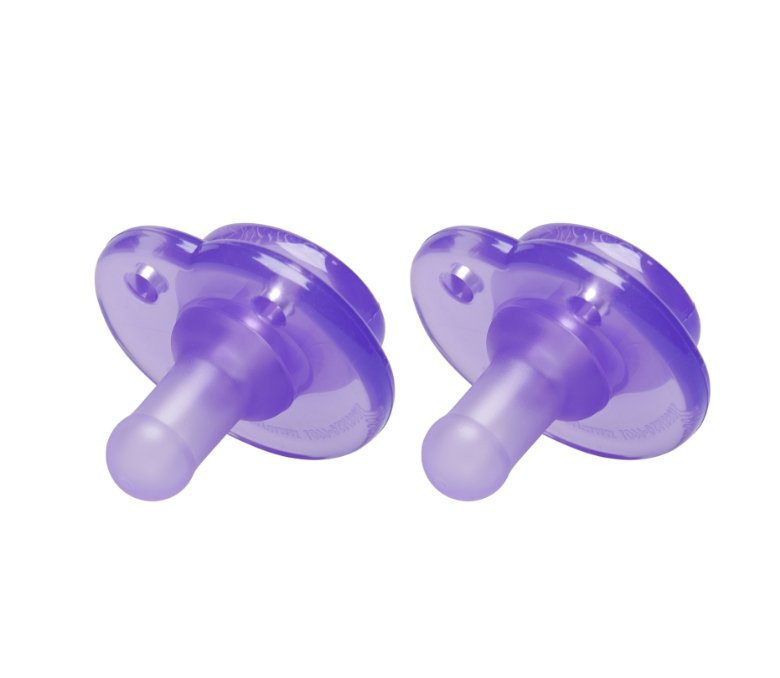 Nookums Paci-Plushies Replacement Pacifier - Purple 2 Pack - Tadpole