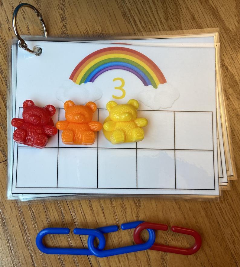 Number Sensory Bin - Tadpole