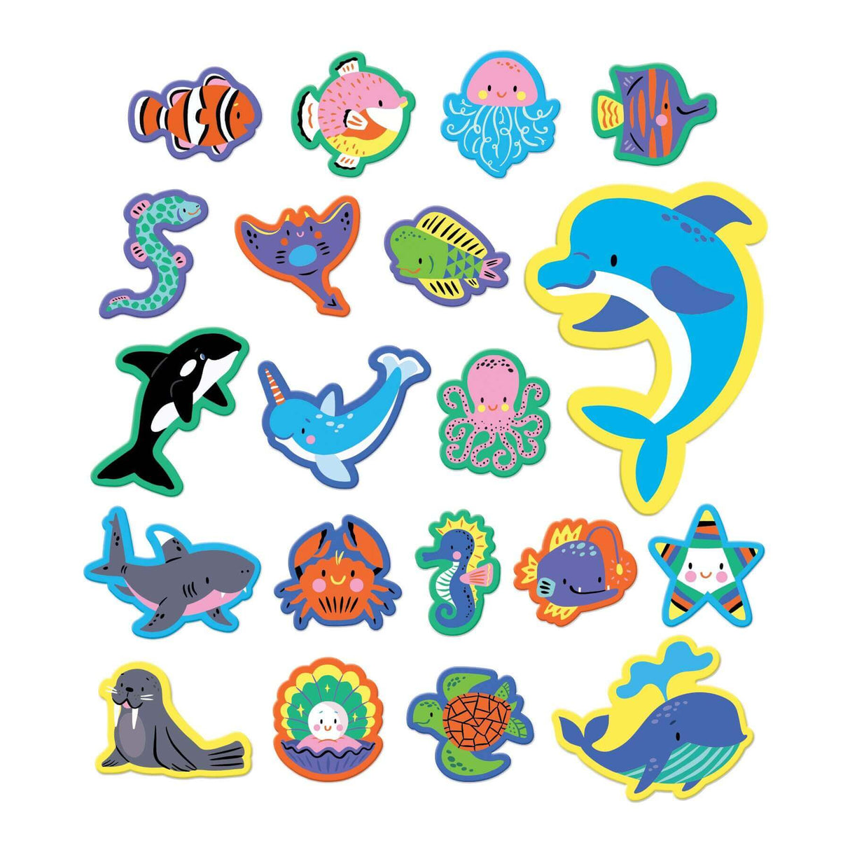 Ocean Life Stickable Foam Bath Shapes - Tadpole