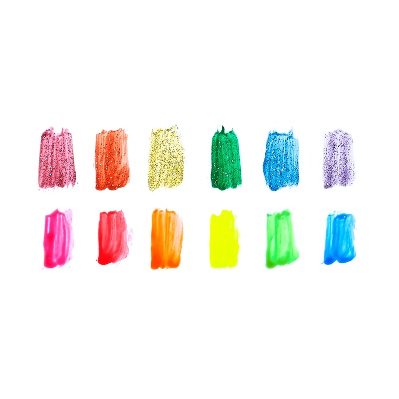 Ooly Lil’Paint Neon & Glitter Poster Paint - Tadpole