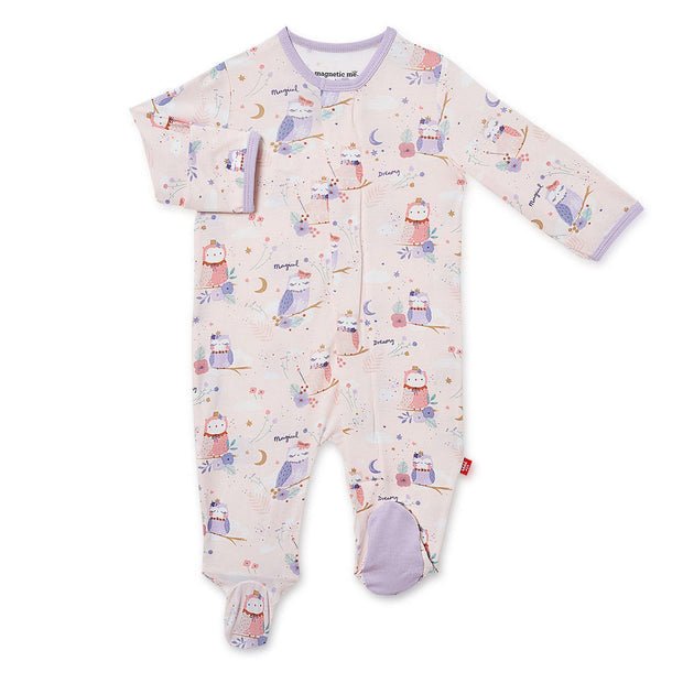 Owl Love You Forever Modal Magnetic Footie - Tadpole