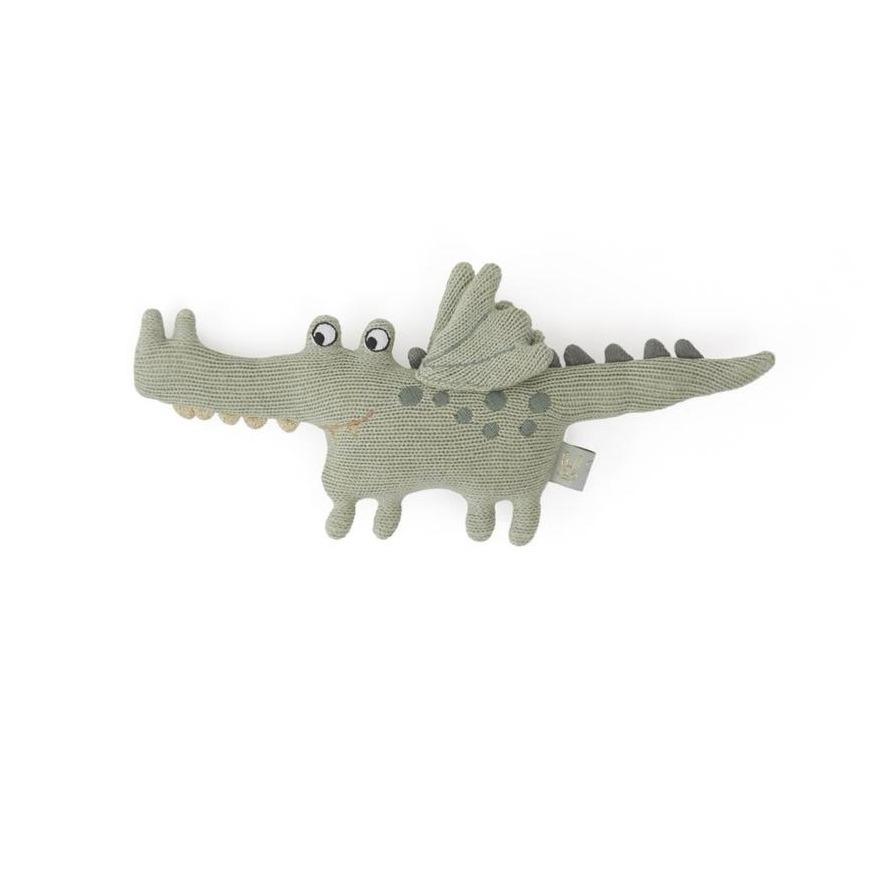 Oyoy Darling Baby Buddy Crocodile Rattle - Tadpole