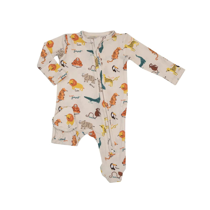 Safari Baby 2-Way Zipper Footie