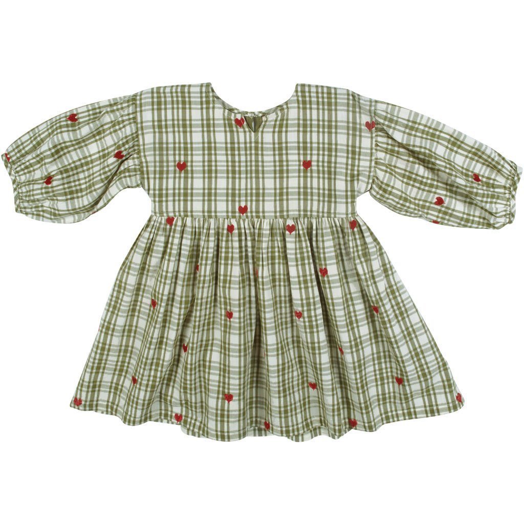 Pink Chicken Celeste Plaid w/ Hearts - Tadpole