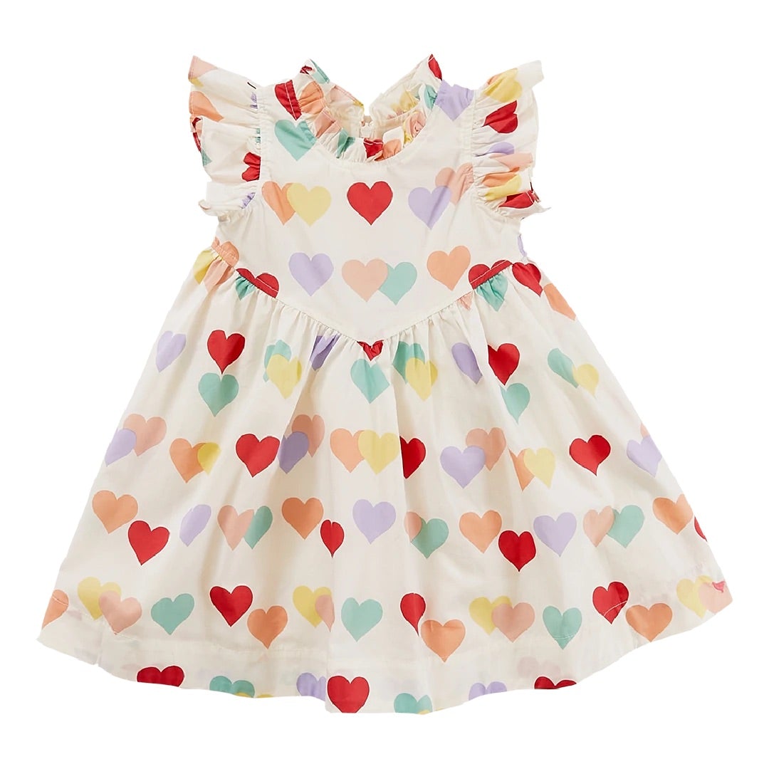 Pink Chicken Jennifer Dress Multi Heart Dress - Tadpole