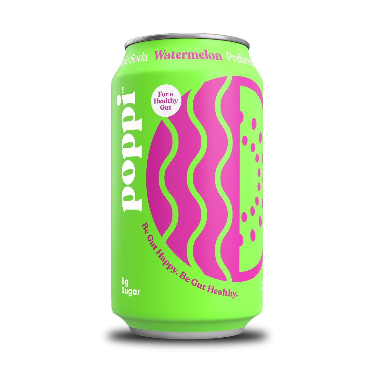poppi, Watermelon, A Healthy Sparkling Prebiotic Soda - Tadpole