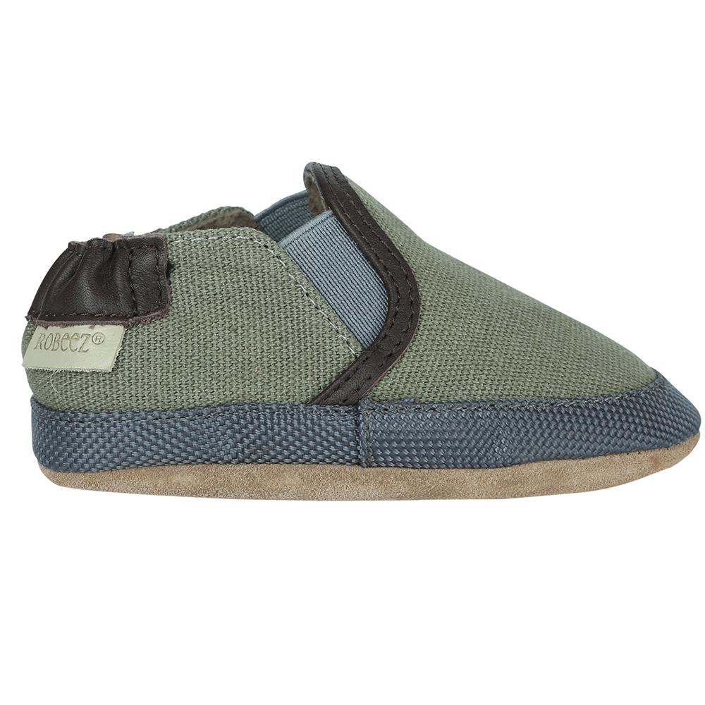 Robeez Olive Green Soft Soles - Tadpole