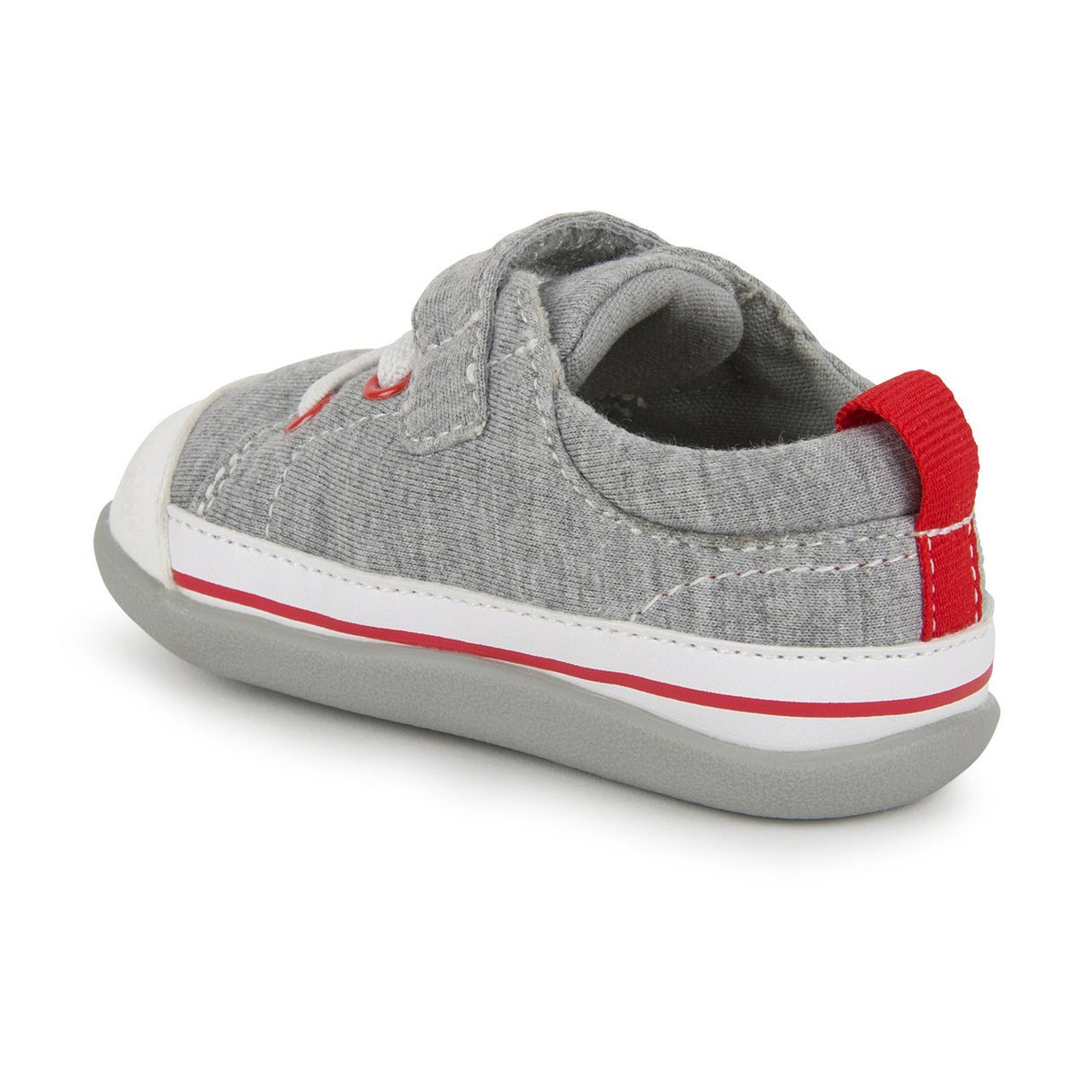 See Kai Run First Walker Stevie II - Gray Jersey - Tadpole