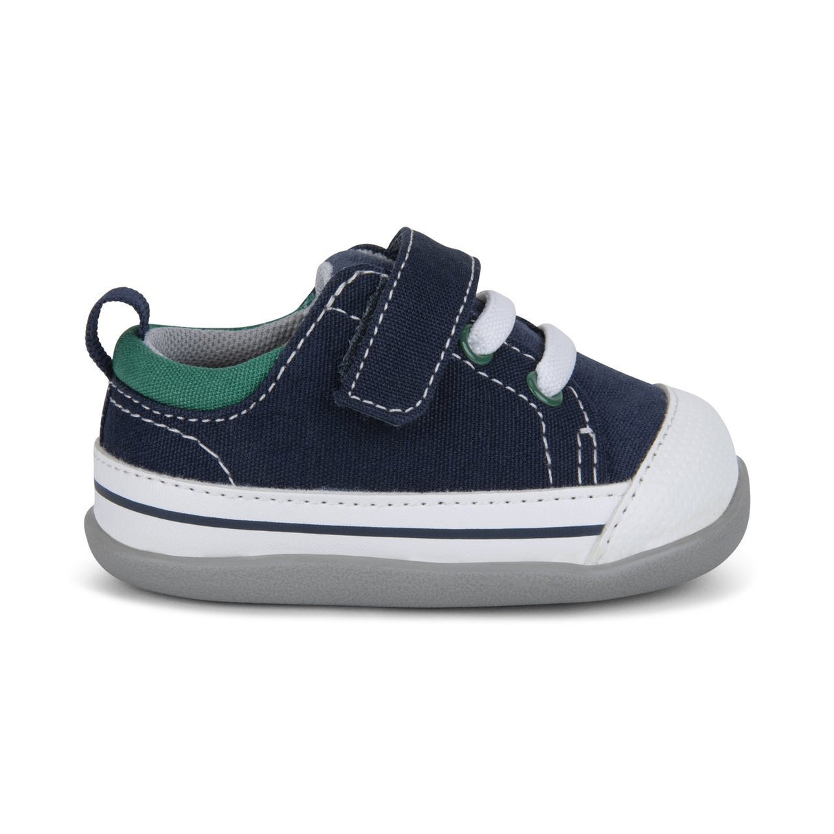 See Kai Run First Walker Stevie II | Navy/Green - Tadpole