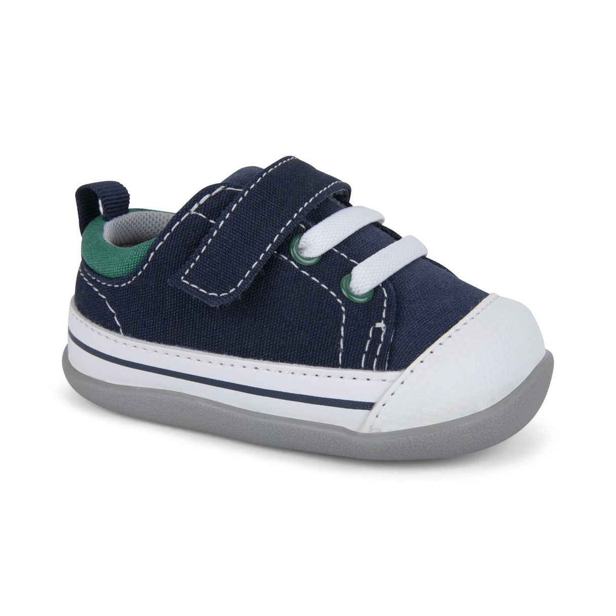 See Kai Run First Walker Stevie II | Navy/Green - Tadpole