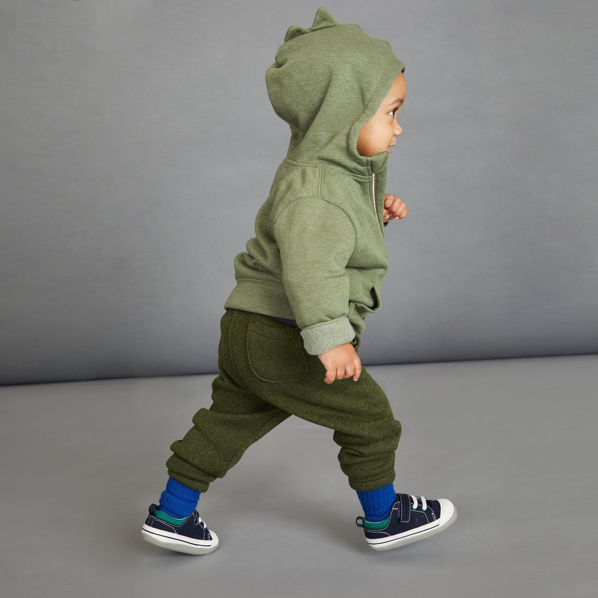 See Kai Run First Walker Stevie II | Navy/Green - Tadpole