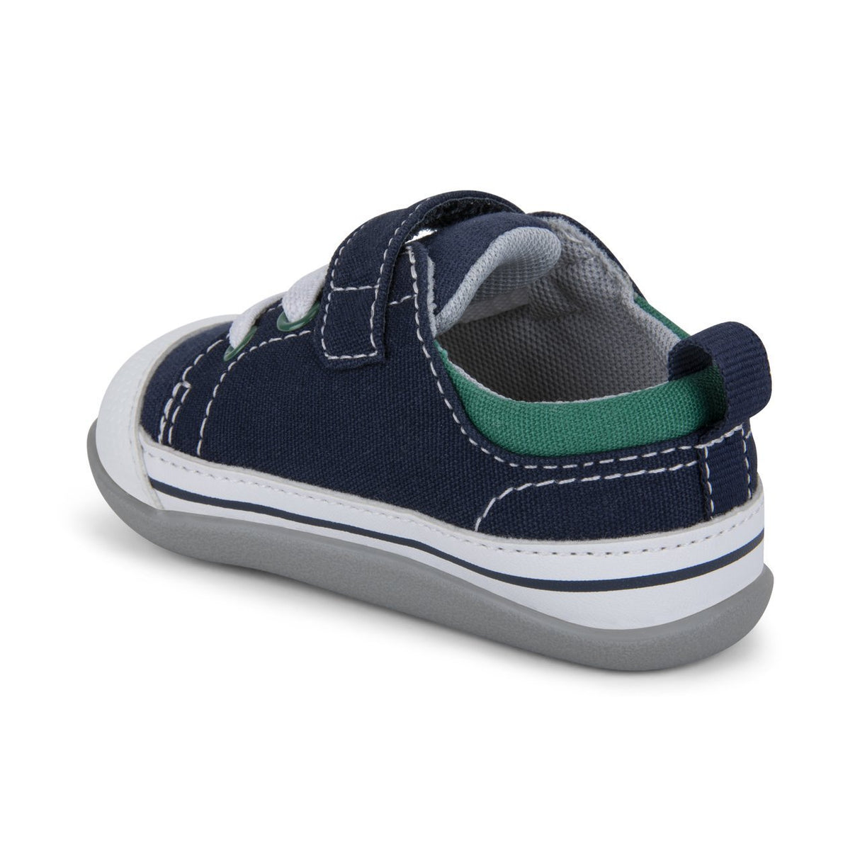See Kai Run First Walker Stevie II | Navy/Green - Tadpole