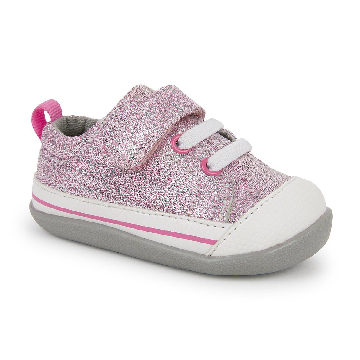 See Kai Run First Walker Stevie II | Pink Glitter - Tadpole