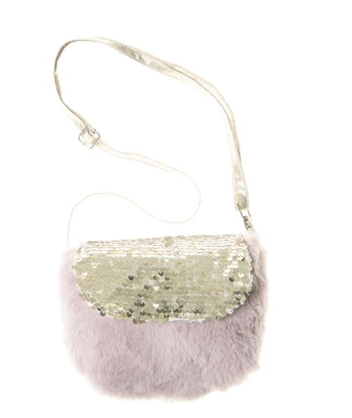 Sequin Fur Bag Lilac - Tadpole
