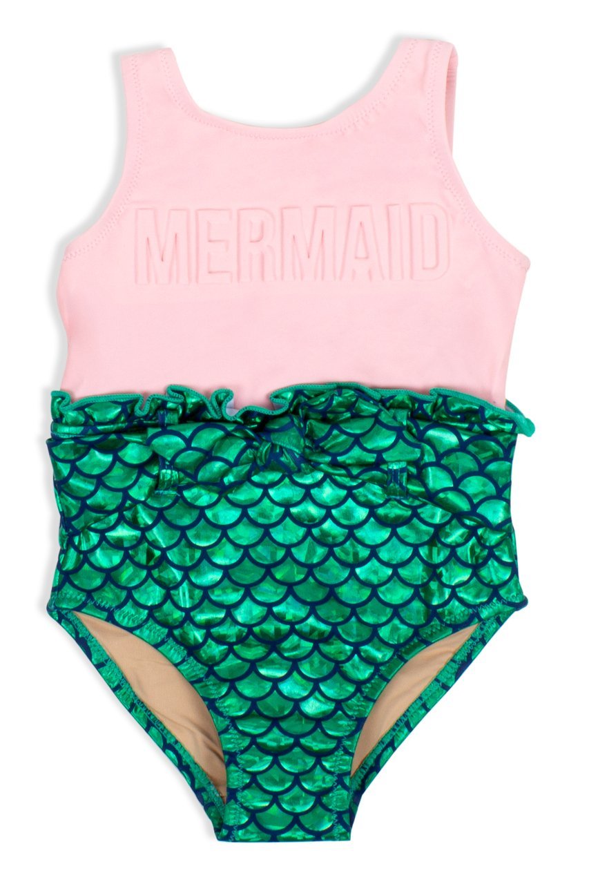 Shade Critters One Piece Mermaid Scale - Pink & Green - Tadpole