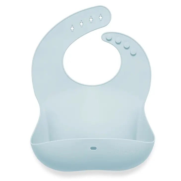 Silicone Baby Bib Roll Up & Stay Closed - Tadpole