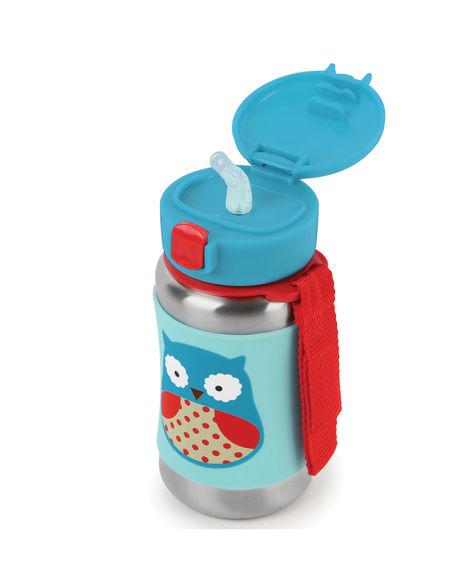 Skip Hop Zoo Stainless Steel Straw Bottle - Tadpole