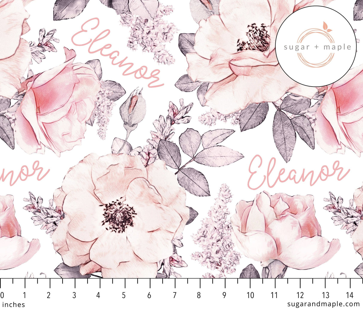 Sugar + Maple Large Blanket & Hat Set - Wallpaper Floral - Tadpole