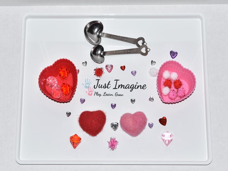 Valentines Day Sensory Bin - Tadpole