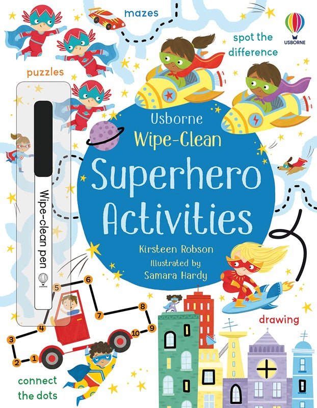 Wipe-Clean Superhero Activities - Tadpole