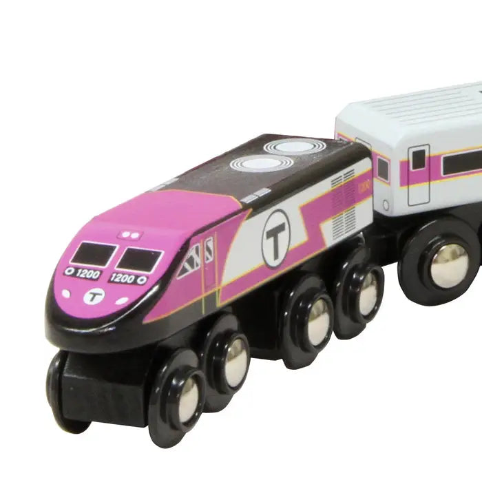 Boston Mbta Commuter Rail Wooden Toy Train