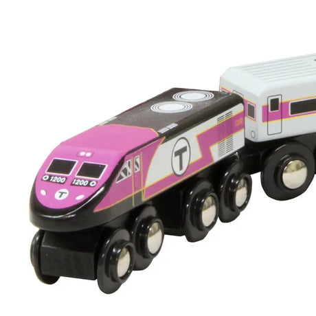 Boston Mbta Commuter Rail Wooden Toy Train