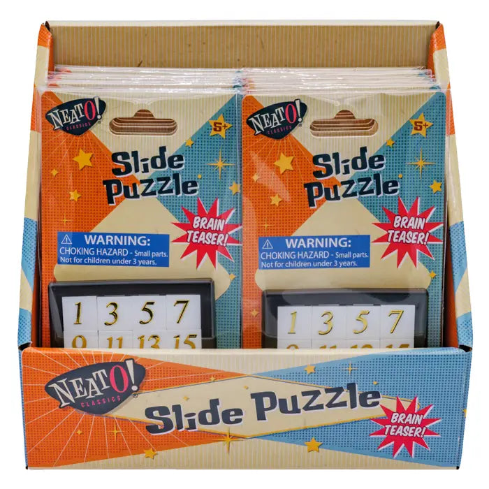 Neato! Number Slide Puzzle -Math, Travel Size, Retro