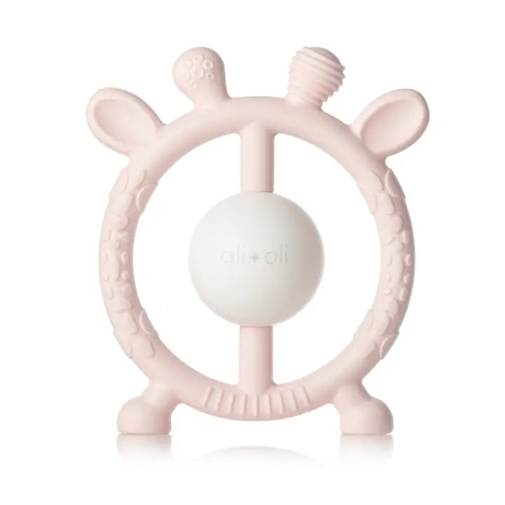 Giraffe Teether & Rattle Food-Grade Silicone Toy
