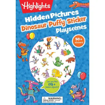 Dinosaur Hidden Pictures Puffy Sticker Playscenes