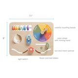 Wooden Busy Board, Montessori Interactive Activity Board