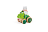 Hape Pull Along Frog - Fun Wooden Toy for Toddlers 12 Months