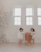 Wicker Pram Eggshell