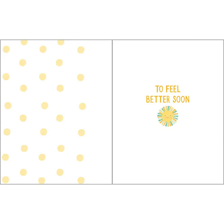 Get Well Greeting Card - Feel Better Sun