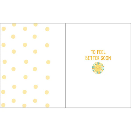Get Well Greeting Card - Feel Better Sun