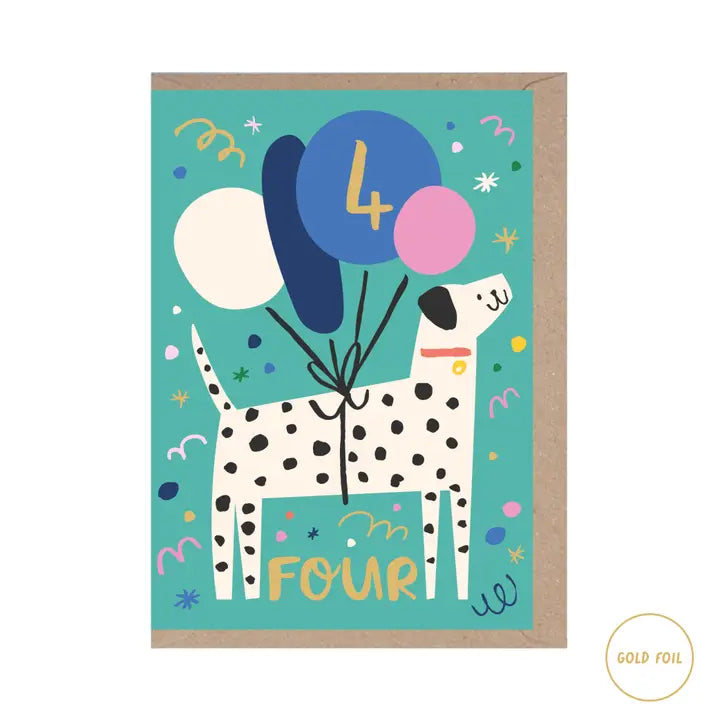 4 - Four - Dalmatian - Animal Themed Cards