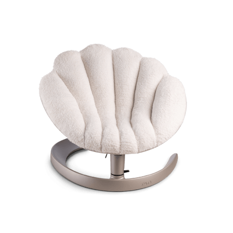 Shell Pet Bed - Latte front view