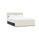 Deep Navy Trundle Fabric (Performance Heathered)