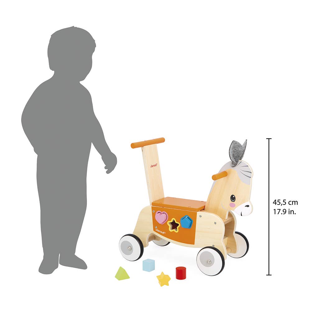 Farm | Ride-On | Donkey with Shape Sorter