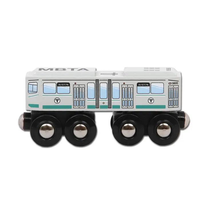Boston Mbta Green Line Wooden Toy Train (Type 8 Lrv)