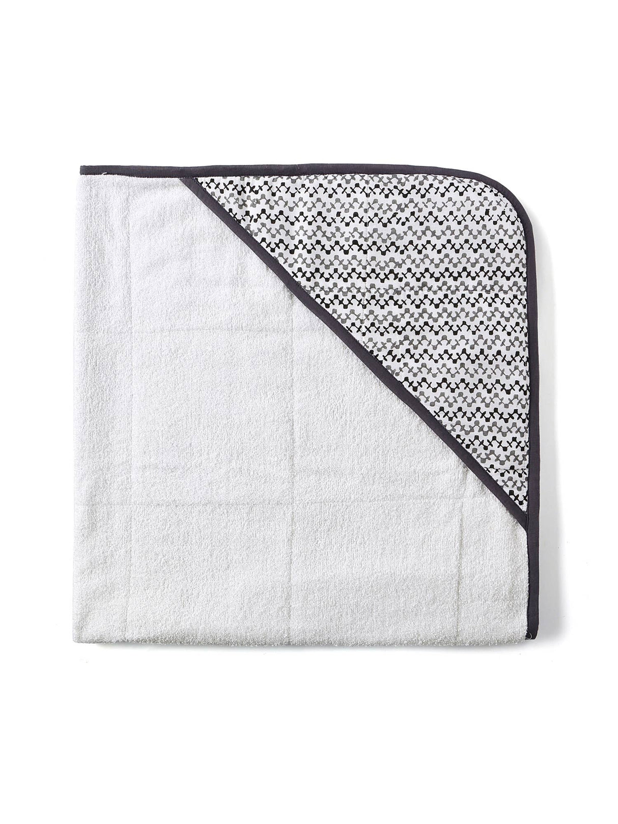 Hooded Towel: Handmade, Block-Printed Cotton, Baby/Toddler