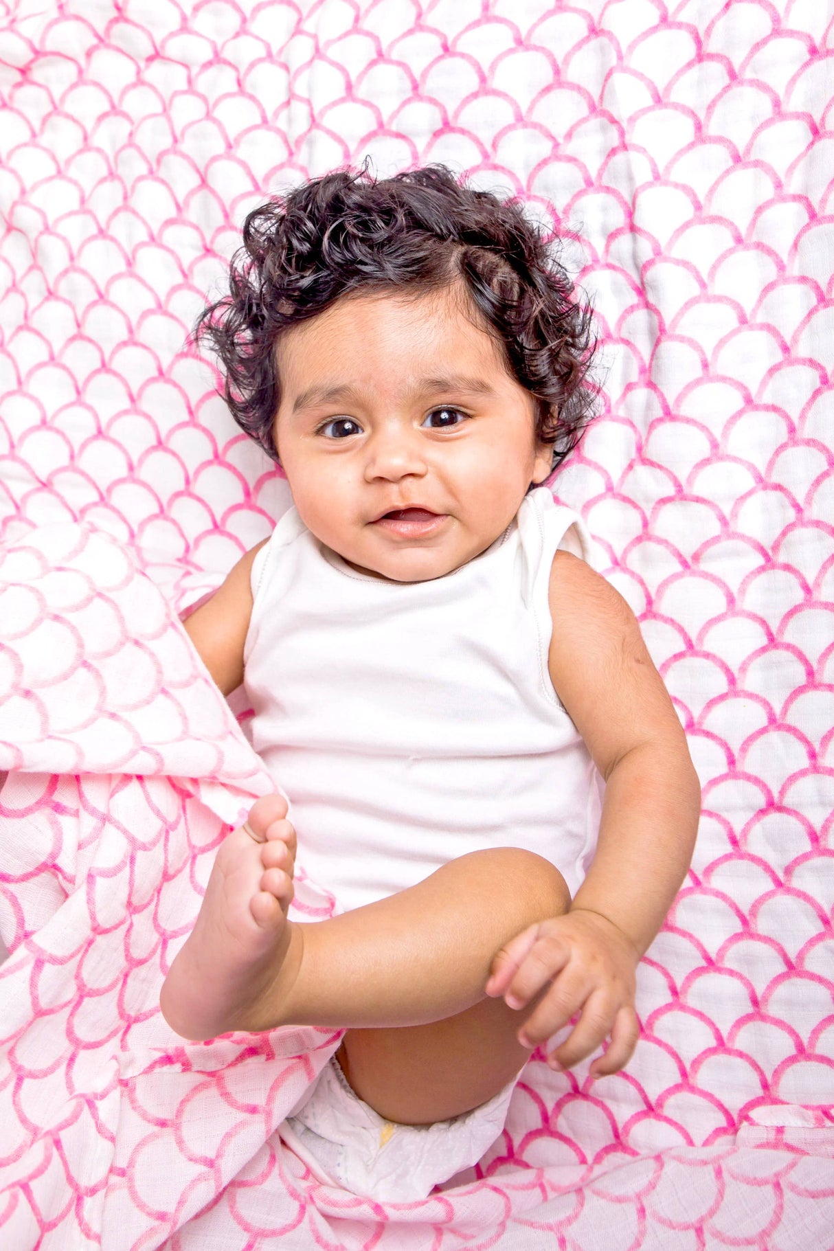 Sakura Organic Swaddle Set (Cherry Blossom & Pink Stripe)
