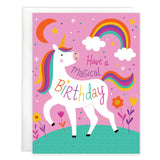 Birthday Greeting Card - Kids - Magical Unicorn