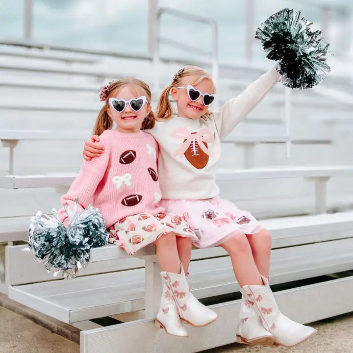 Football Glitter Clip Set - Game Day - Hair Clips
