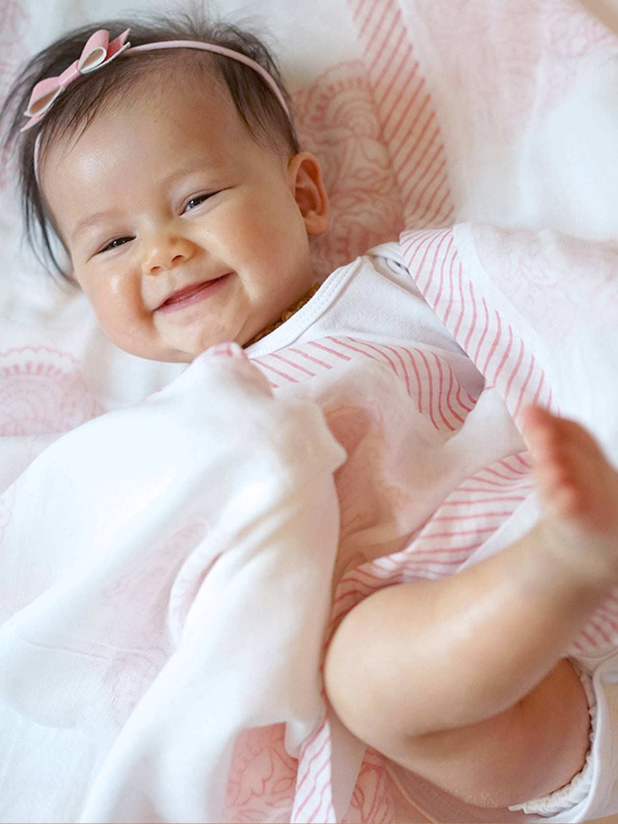 Receiving/Stroller Blanket: Handmade, Block-Printed Cotton