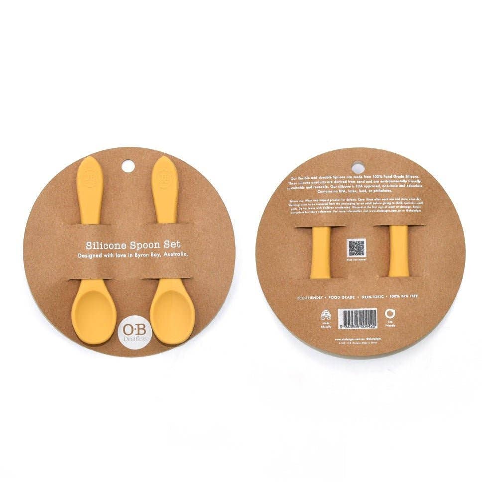 2pc Silicone Baby Spoon Set | 6 Colors