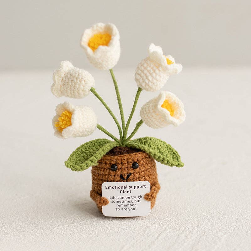 Handmade Knitted Potted Plants Cotton Desk Decor