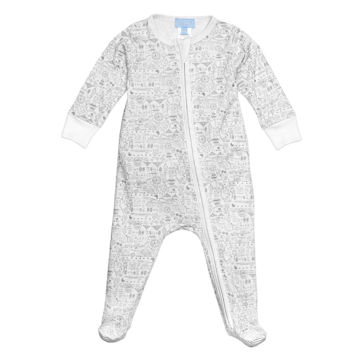Boston Zip Baby Onesie